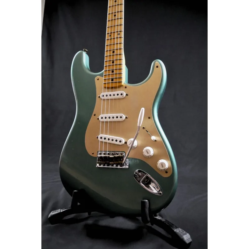 Fender 2019 Ltd Ed '55 Dual-Mag Strat MN Super Fad Aged Sherwood Green