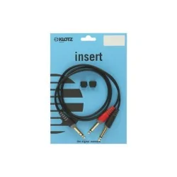 Klotz AY1 Câble Insert TRS 6,3 mm vers 2x TS 6,3 mm 1 m Klotz AY1 Câble Insert TRS 6,3 mm vers 2x TS 6,3 mm 1 m