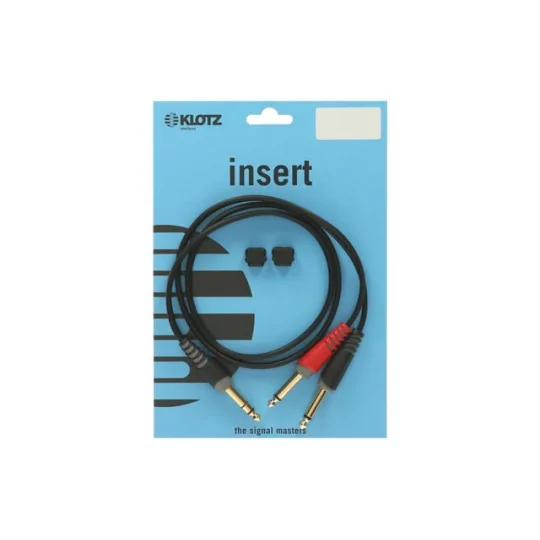 Klotz AY1 Câble Insert TRS 6,3 mm vers 2x TS 6,3 mm 1 m