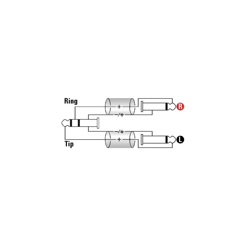 Klotz AY1 Câble Insert TRS 6,3 mm vers 2x TS 6,3 mm 1 m Klotz AY1 Câble Insert TRS 6,3 mm vers 2x TS 6,3 mm 1 m