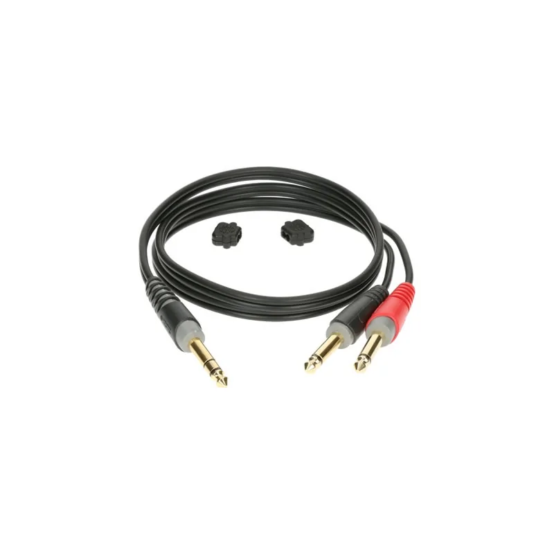 Klotz AY1 Câble Insert TRS 6,3 mm vers 2x TS 6,3 mm 1 m Klotz AY1 Câble Insert TRS 6,3 mm vers 2x TS 6,3 mm 1 m