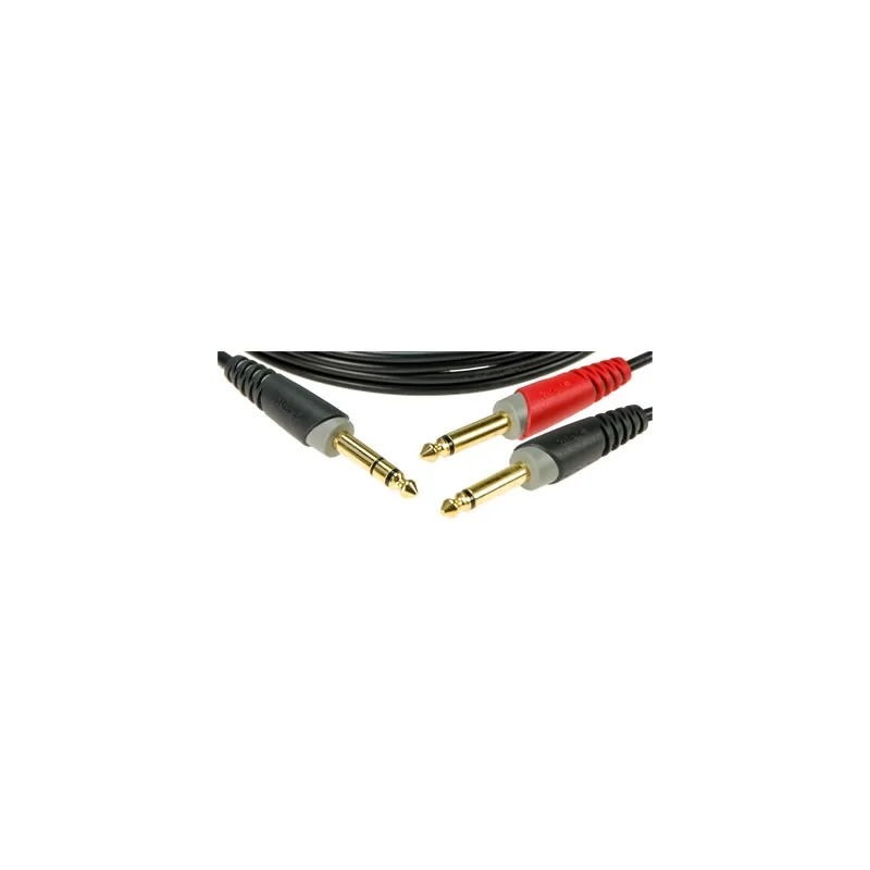 Klotz AY1 Câble Insert TRS 6,3 mm vers 2x TS 6,3 mm 1 m Klotz AY1 Câble Insert TRS 6,3 mm vers 2x TS 6,3 mm 1 m