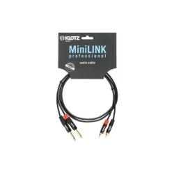 KLOTZ KT-CJ150 – Câble MiniLink Pro Stéréo Twin 1.5 m (2x Jack 6,35 mm – 2x RCA) KLOTZ KT-CJ150 – Câble MiniLink Pro Stéréo Twin 1.5 m (2x Jack 6,35 mm – 2x RCA)