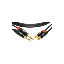 KLOTZ KT-CJ150 – Câble MiniLink Pro Stéréo Twin 1.5 m (2x Jack 6,35 mm – 2x RCA) KLOTZ KT-CJ150 – Câble MiniLink Pro Stéréo Twin 1.5 m (2x Jack 6,35 mm – 2x RCA)