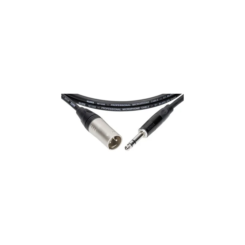 KLOTZ M1MS1K0300 – Câble microphone symétrique 3 m (XLR mâle – Jack 3 pôles) KLOTZ M1MS1K0300 – Câble microphone symétrique 3 m (XLR mâle – Jack 3 pôles)