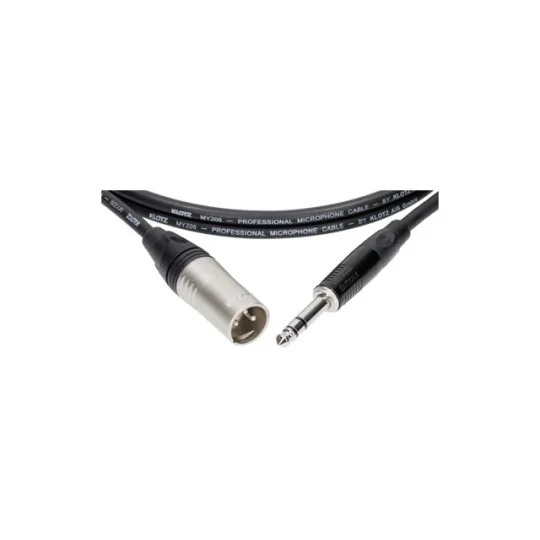 KLOTZ M1MS1K0300 – Câble microphone symétrique 3 m (XLR mâle – Jack 3 pôles)