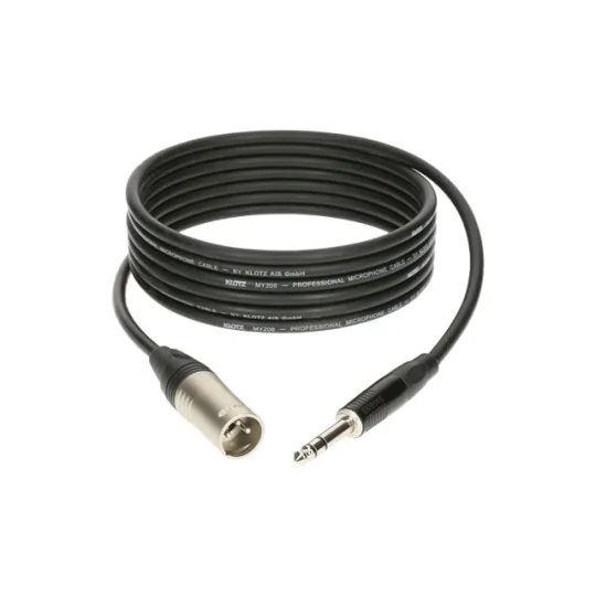 KLOTZ M1MS1K0300 – Câble microphone symétrique 3 m (XLR mâle – Jack 3 pôles)
