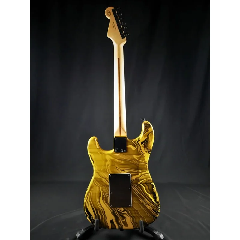 Fender Stratocaster SWIRL 2014 Yellow and Black - Occasion