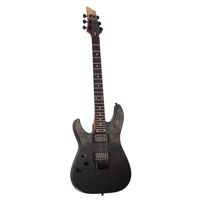 Schecter C-1 Standard Gaucher Black Fade Burst Burl