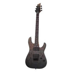 Schecter C-1 Standard Black Fade Burst Burl