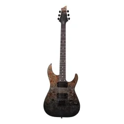 Schecter C-1 Standard Black Fade Burst Burl