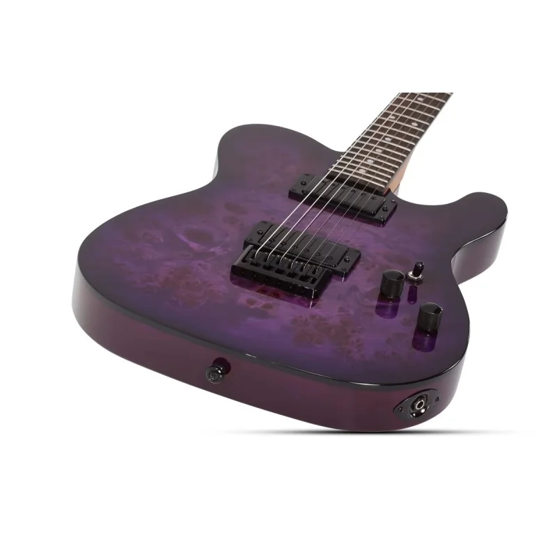 Schecter PT Standard Purple Burst Burl