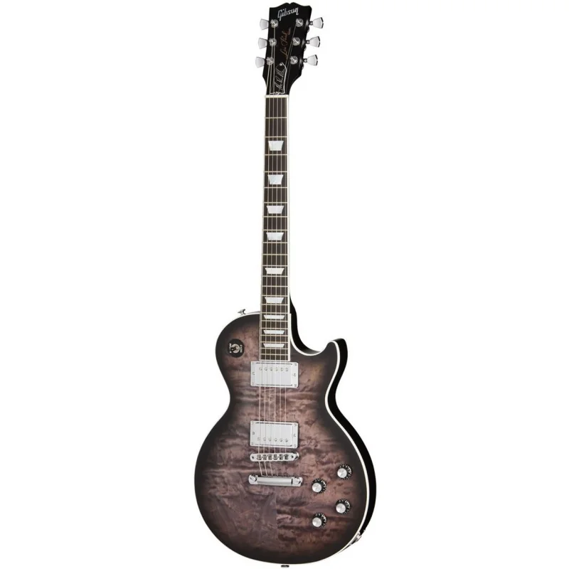 Gibson Mark Morton Les Paul Modern Quilt Translucent Ebony Burst Satin