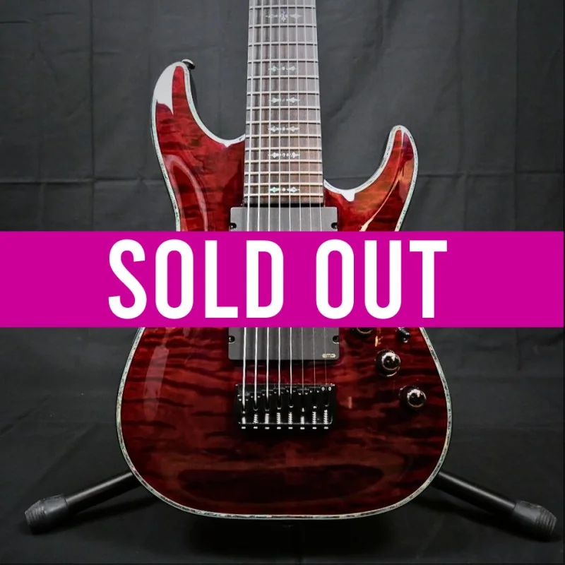 Schecter Hellraiser C-8 Black Cherry avec Case - Occasion