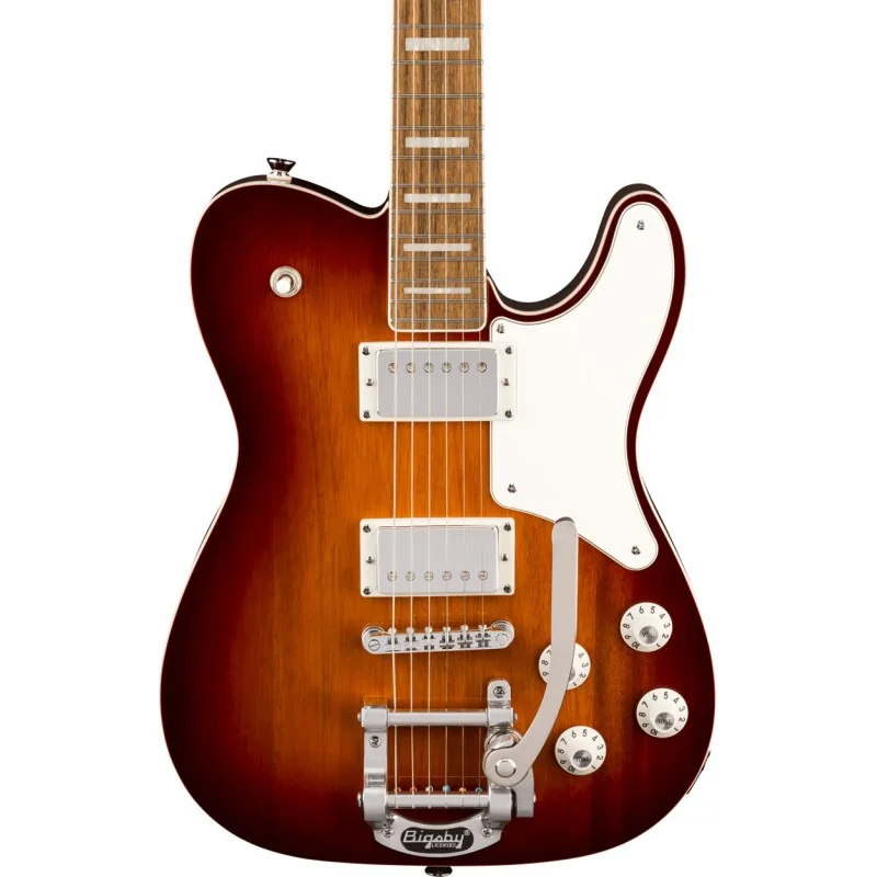 Squier Paranormal Troublemaker Telecaster Deluxe Bigsby Honey Sunburst