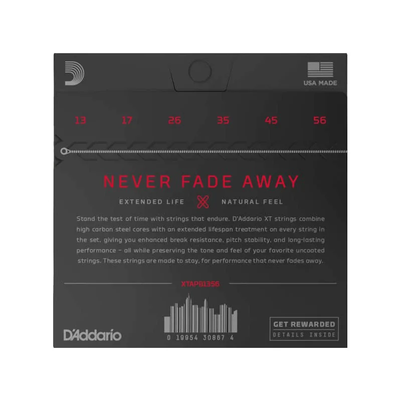 D'Addario XTAPB1356 Medium Coated Acoustic