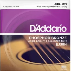 D'Addario EJ38H High Strung/Nashville Tuning 10-27 D'Addario EJ38H High Strung/Nashville Tuning 10-27