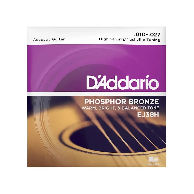D'Addario EJ38H High Strung/Nashville Tuning 10-27
