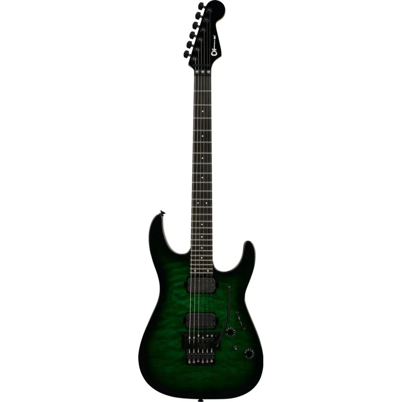 Charvel Pro-Mod Plus Dinky DK24 HH FR QM EB Cloaked Emerald Green