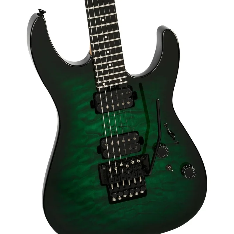 Charvel Pro-Mod Plus Dinky DK24 HH FR QM EB Cloaked Emerald Green