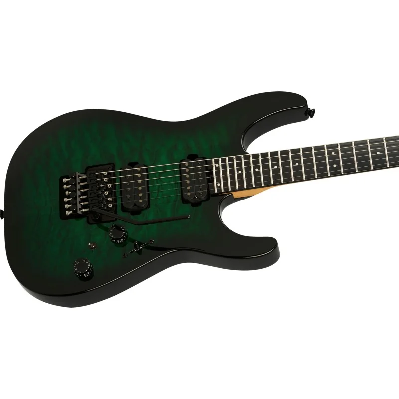 Charvel Pro-Mod Plus Dinky DK24 HH FR QM EB Cloaked Emerald Green