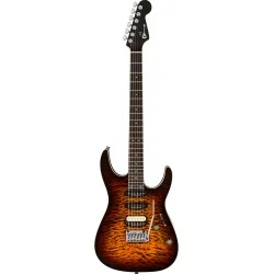 Charvel Pro-Mod Plus Dinky DK24 HSS 2PT QM Amber Tiger Eye