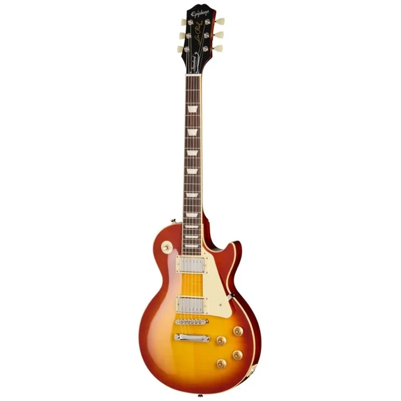 Epiphone Les Paul Std 50s Figured Washed Cherry Sunburst Face