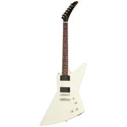 Epiphone Explorer 80s EMG Classic White vue de face Epiphone Explorer 80s EMG Classic White vue de face