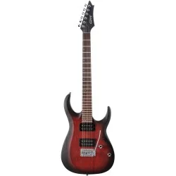Cort X100 Cherry Burst vue de face Cort X100 Cherry Burst vue de face