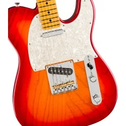 Fender American Professional Telecaster, Maple Fingerboard, Aged Cherry Burst vue de la table Fender American Professional Telecaster, Maple Fingerboard, Aged Cherry Burst vue de la table