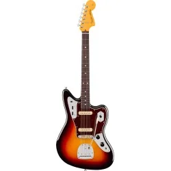 Fender American Professional Jaguar Rosewood 3-Color Sunburst vue de face Fender American Professional Jaguar Rosewood 3-Color Sunburst vue de face