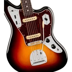 Fender American Professional Jaguar Rosewood 3-Color Sunburst vue de la table Fender American Professional Jaguar Rosewood 3-Color Sunburst vue de la table