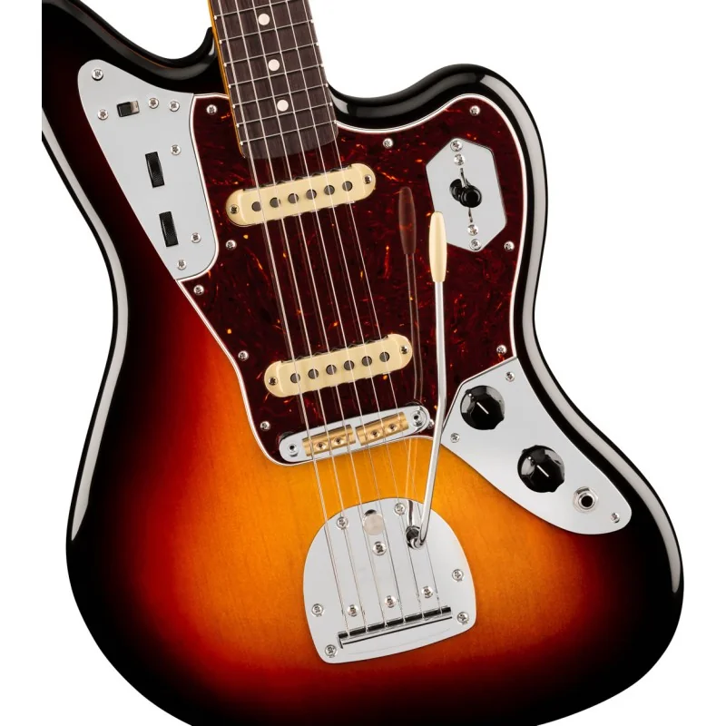Fender American Professional Jaguar Rosewood 3-Color Sunburst vue de la table