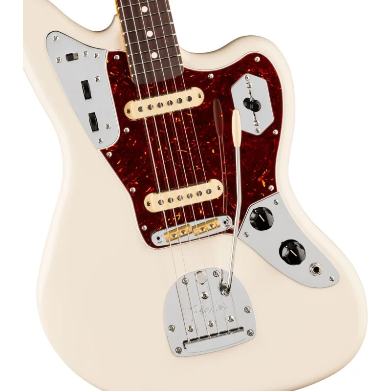 Fender American Professional Jaguar Rosewood Olympic White vue de la table