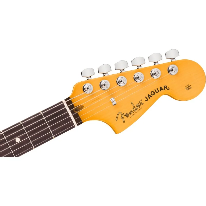 Fender American Professional Jaguar Rosewood Oxblood vue de la tête