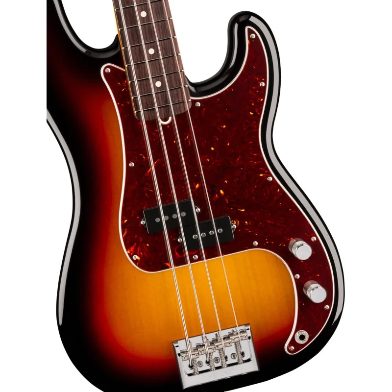 Fender American Professional Precision Bass Rosewood 3-Color Sunburst vue de la table