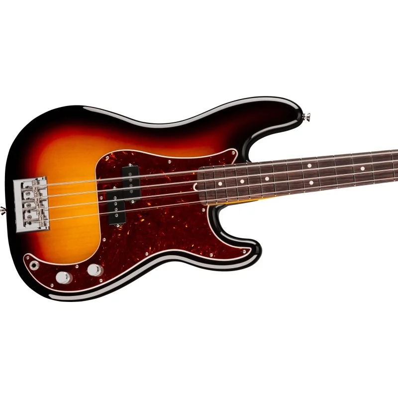Fender American Professional Precision Bass Rosewood 3-Color Sunburst vue de la table