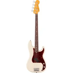 Fender American Professional Precision Bass Rosewood Olympic White vue de face Fender American Professional Precision Bass Rosewood Olympic White vue de face