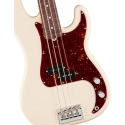 Fender American Professional Precision Bass Rosewood Olympic White vue de la table Fender American Professional Precision Bass Rosewood Olympic White vue de la table