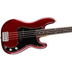 Fender American Professional Precision Bass Rosewood Oxblood vue de la table Fender American Professional Precision Bass Rosewood Oxblood vue de la table