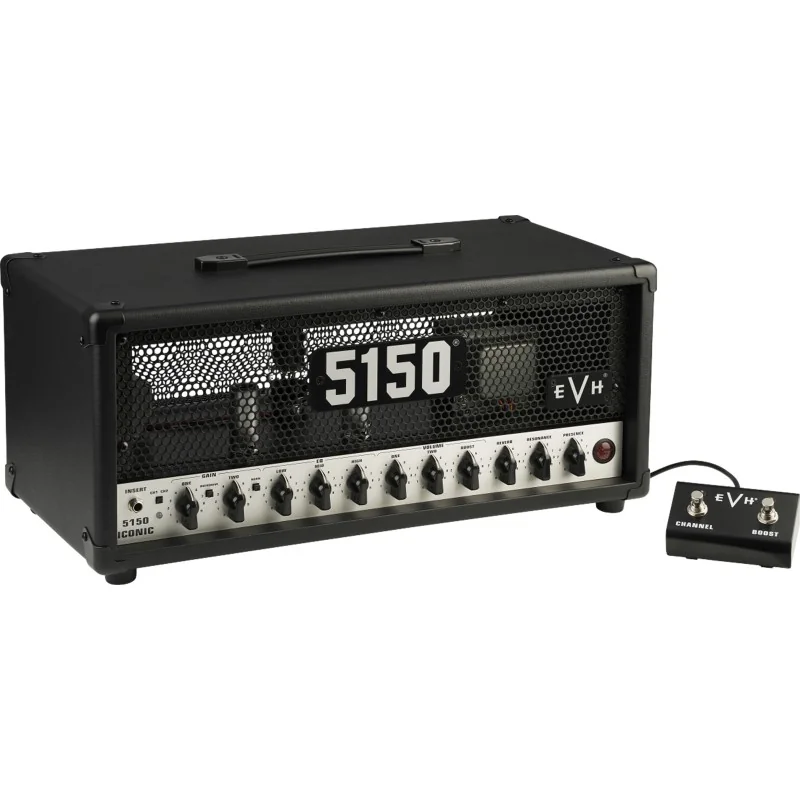 EVH 5150 Iconic Series 15W 6L6 Head Black 230V avec footswitch