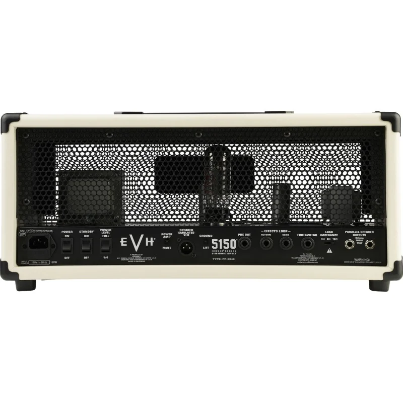 EVH 5150 Iconic Series 15W 6L6 Head Ivory 230V vue de dos