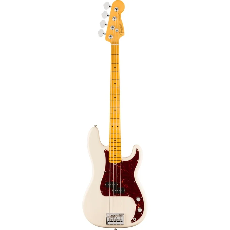 Fender American Professional Precision Bass Maple Olympic White vue de face