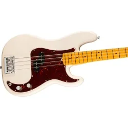 Fender American Professional Precision Bass Maple Olympic White vue de la table Fender American Professional Precision Bass Maple Olympic White vue de la table