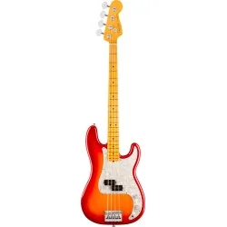 Fender American Professional Precision Bass Maple Aged Cherry Burst vue de face Fender American Professional Precision Bass Maple Aged Cherry Burst vue de face