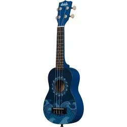 Kala Ukadelic Soprano Deep Blue vue de côté Kala Ukadelic Soprano Deep Blue vue de côté