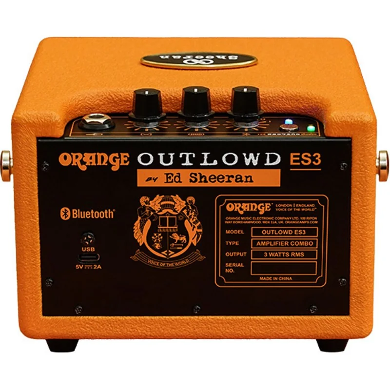 Orange Outlowd ES3 by Ed Sheeran vue de dos