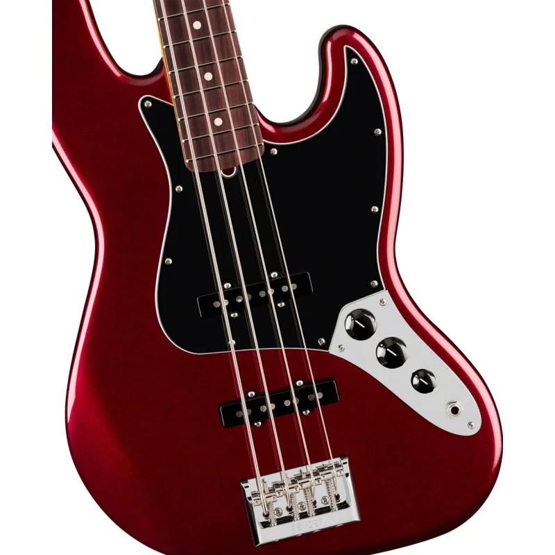 Fender American Professional Jazz Bass Rosewood Oxblood vue de la table