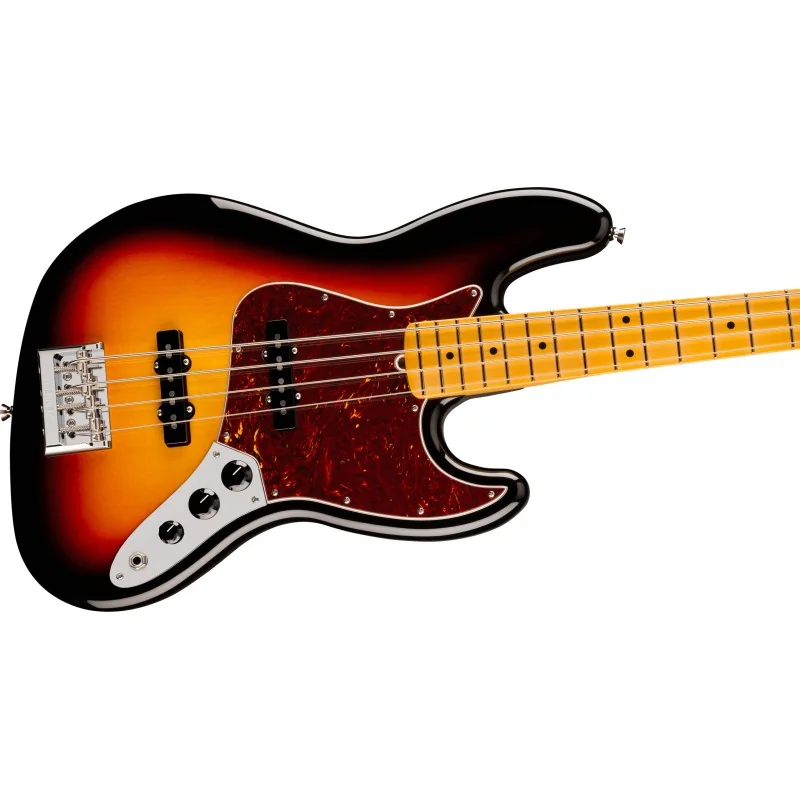Fender American Professional Jazz Bass Maple 3-Color Sunburst vue de la table