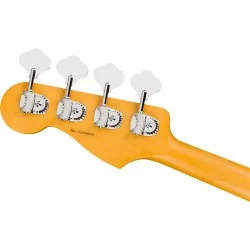 Fender American Professional Jazz Bass Maple Olympic White vue du dos de la tête Fender American Professional Jazz Bass Maple Olympic White vue du dos de la tête